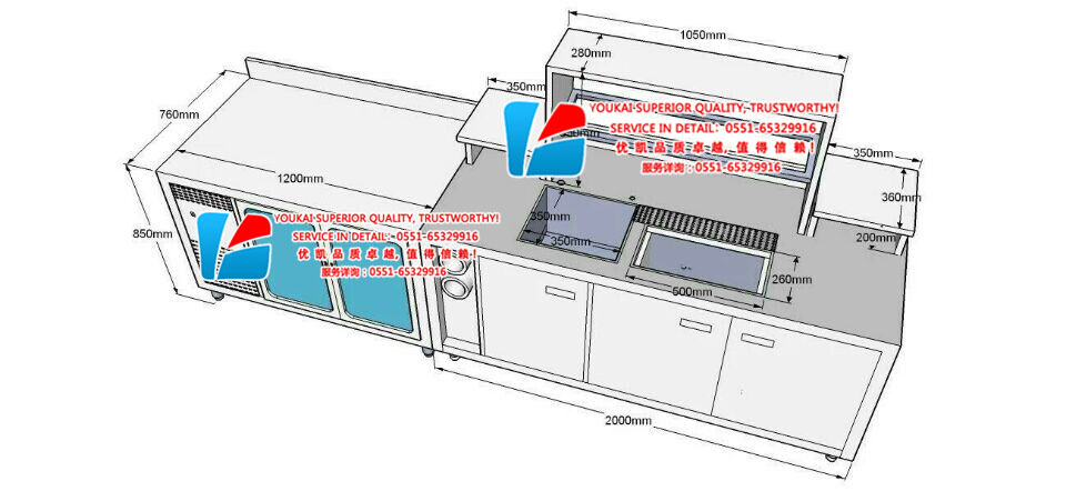 定制水吧工作臺(tái)-S006