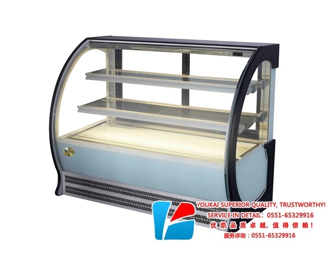 優凱-VIP-GA弧形落地式蛋糕保鮮柜