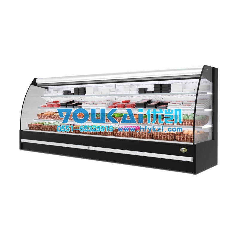 20款FM-12型外機弧形半高冷藏保鮮風幕柜